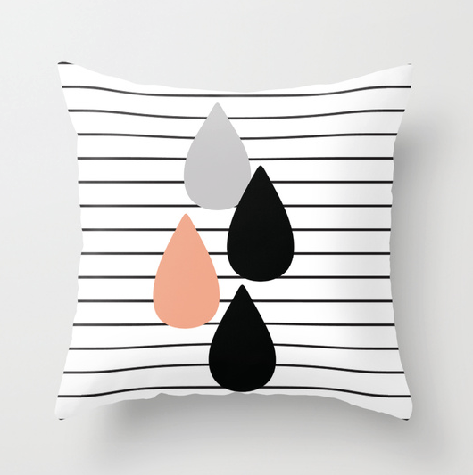 stripes and dots cushion